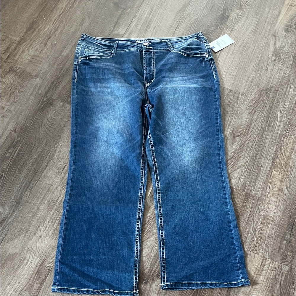 Wallflower Dark Blue Flare Jeans